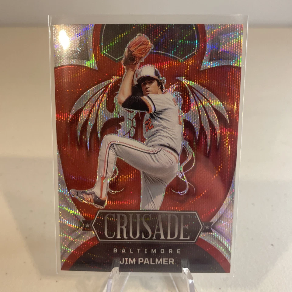 2023 Panini Chronicles Crusade Jim Palmer /199 Red Wave Prizm Baltimore Orioles - Image 1 of 3