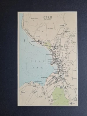 Mapa antiguo de 1912 - Plano de Oban - Escocia - Bartolomé Foto 1 de 4