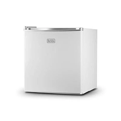 Black Decker 1.7 Cu Ft Compact Refrigerator Mini Freezer Energy Star White - Image 1 of 4