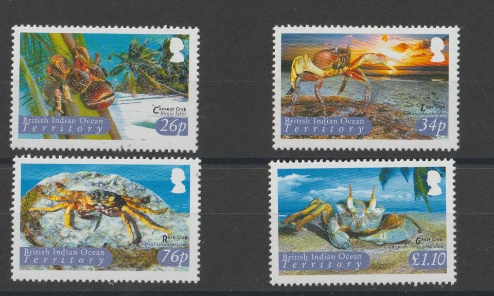 2004 British Indian Ocean Territory Crabs Stamp Set - Image 1 of 1