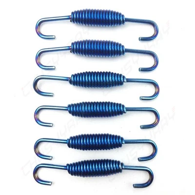6PCS Motorcycle Exhaust Spring Swivel Pipe Spring Universal 72mm*12.5mm - Image 1 of 4