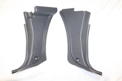 86-97 Nissan D21 HARDBODY Pair Lower Foot KICK Panel Trim COVERS GRAY Clean - Image 1 of 4