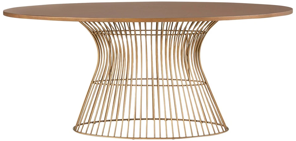 INK + IVY Mercer 68" Wide Bronze Oval Dining Table - Image 1 of 1