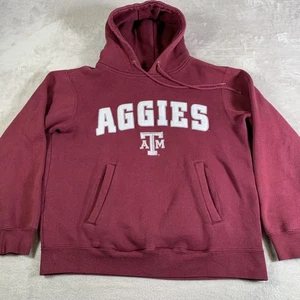 De Colección Texas A&M Aggies Sudadera con Capucha Para Hombres Pequeña Granate NCAA Campeones de Fútbol - Imagen 1 de 9