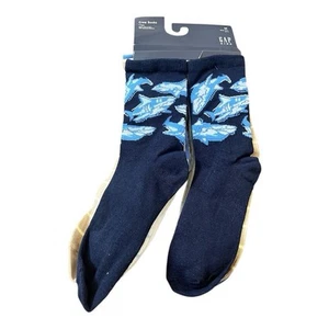 GAP Kids Printed Crew Socks, Pack Of 7, Size Medium 13-2, NEW - Picture 1 of 5