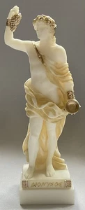 Dionysus Bacchus Greek God of Wine/Fertiliy/Vegetation/Theatre Alabaster Statue - Picture 1 of 6