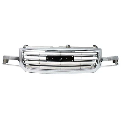 For 03-07 Sierra Pickup Truck Front Grille Grill Assembly Chrome Shell & Insert - Image 1 of 4