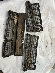 1986-1992 Toyota Supra cowl plastic vent 3pc set dirty SU1 - Picture 1 of 22