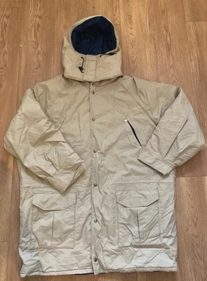 LL Bean Jacket Mens XL Tall Tan Gore Tex Vintage Maine Warden Parka Insulated - Image 1 of 4