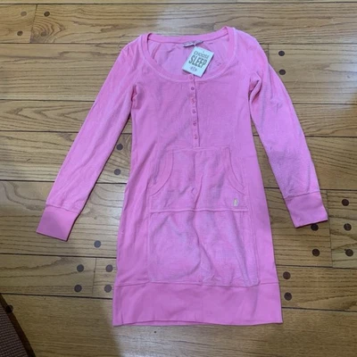 Juicy Couture Pam Gela It Girl Sleepshirt Nightgown Pink Women's Medium - Image 1 of 4