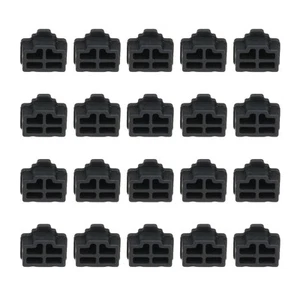 0.5 Inch RJ45 Dust Plug, 20 Pcs Anti Dust Plug Cover Female End, Black - Zdjęcie 1 z 6