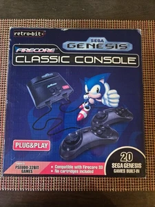 SEGS Genesis Firecore Classic Console From Retro-Bit 20 Games, Supports PSEUDO - Picture 1 of 9