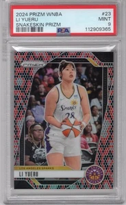LI YUERU 2024 PANINI PRIZM WNBA SNAKESKIN PRIZM #23 PSA 9 MINT **SPARKS** SSP - Picture 1 of 2