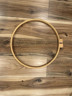 Vintage 18 inch Wood Embroidery Hoop  - Image 1 of 3