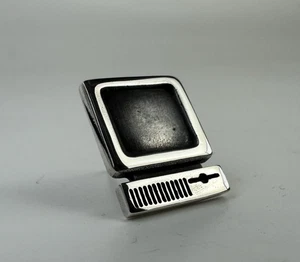 JAMES AVERY RETIRED 925 STERLING SILVER COMPUTER TIE TACK  PIN LAPEL SIGNED - Picture 1 of 6