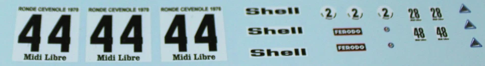 Decals Alfa Romeo Giulia GT Am Barailler Ronde Cévenole 1970 1/24 - Immagine 1 di 1