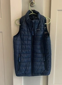 Prodoh Boys Size 6 Blue puffer vest. Fish print interior. - Picture 1 of 6