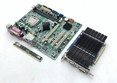 MSI MS-7254 (DX2200-410716) Mobo ATX LGA 775 Pentium 4 3.20GHz 1GB DDR2 9500GT - Image 1 of 4