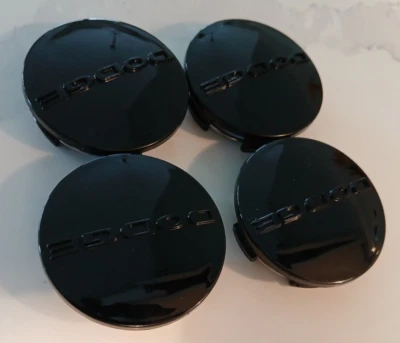 4x Black 63mm Wheel Center Hub Caps For 2004-2018 Dodge Ram 1500 Avenger - Image 1 of 4
