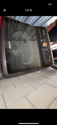 Samsung Black & Gold Smart Top load Washer & Smart Electric Dryer - Image 1 of 4