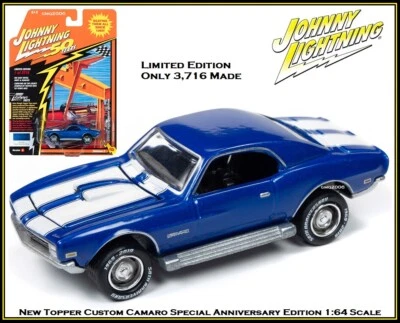 Coche diecast Johnny Lightning escala 1/64 Camaro personalizado de Auto World JLCG020B Foto 1 de 3