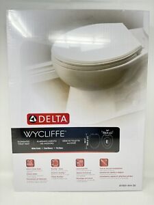 Delta Wycliffe Slow-Close Elongated Toilet Seat, White Sealed Fast Shipping