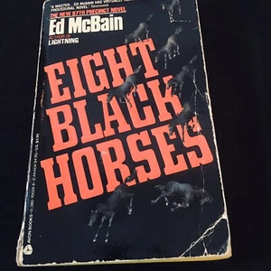 EIGHT BLACK HORSES ED MCBain 87th Precinct Novel Vintage PB 1st - Imagen 1 de 5