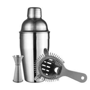 Avanti Essentials 3 piece Cocktail Set - Silver - Picture 1 of 2