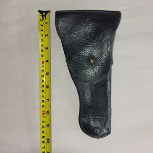 U.S. M1916 Belt Holster Colt M1911A1 .45 ACP WWII Army 7791466 - Well Used Worn - Picture 1 of 12