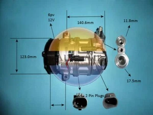 AutoAir Coolzone Aircon Compressor 14-1664P For Vauxhall Lifetime Warranty - Imagen 1 de 11