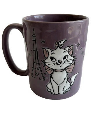 Кружка Disney Aristocats Marie in Paris кошка фиолетовая керамика 15 унций Новый с Ярлыками - Изображение 1 из 4