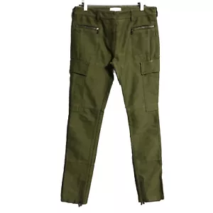 3.1 Phillip Lim Ankle Zip Jeans grün Cargotaschen Größe 4 Damen - Bild 1 von 13