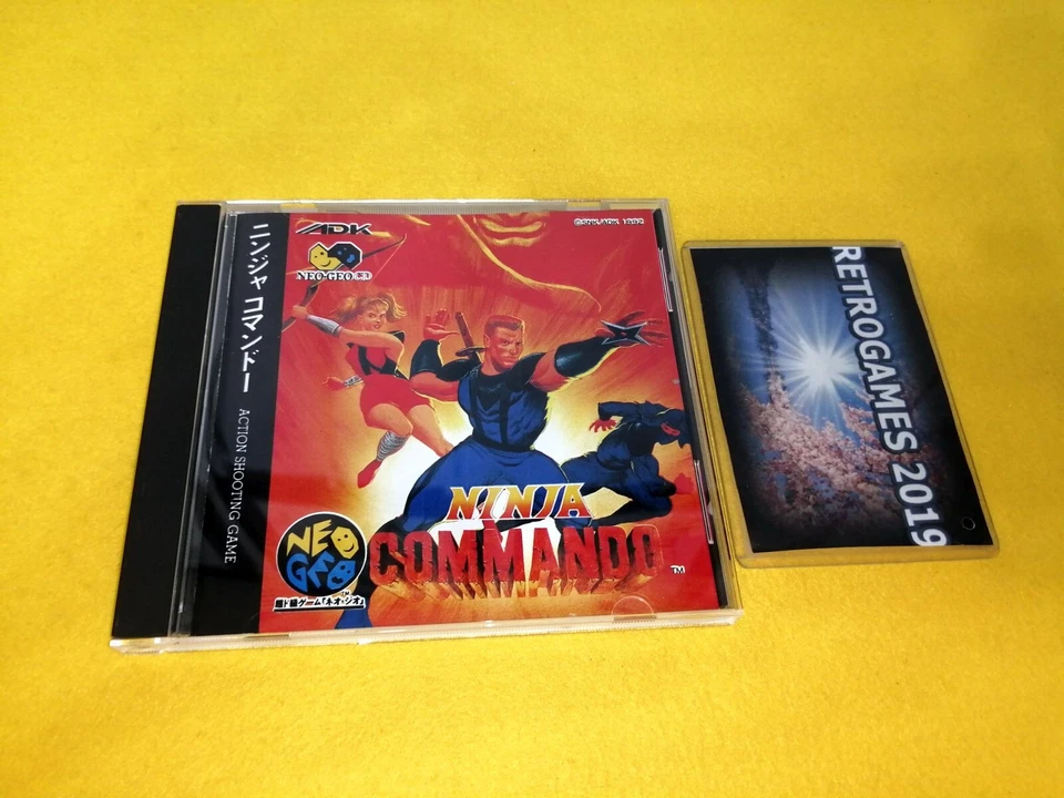 Neo Geo   NINJA COMMANDO  Neogeo CD SNK SPINE CARD. - Image 1 of 4