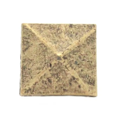 Black Smith Pewter Pyramid Concho Antique Brass 1" 7447-12 - Image 1 of 4