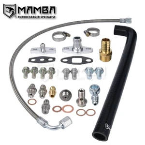 Línea de alimentación y retorno de aceite turbo para Nissan RB25DET con BorgWarner S200SX-E S300SX-E - Imagen 1 de 6