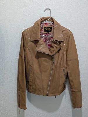 Women's Lamb Skin Skully Jacket - Image 1 of 4