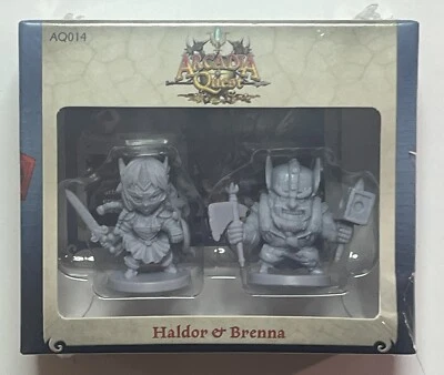 Arcadia Quest - Haldor & Brenna - AQ014 CMON Expansion Figures - Factory Sealed - Image 1 of 2