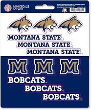Montana State University Bobcats 12-Piece Mini Decal Sticker Set, 5x6 Inch...