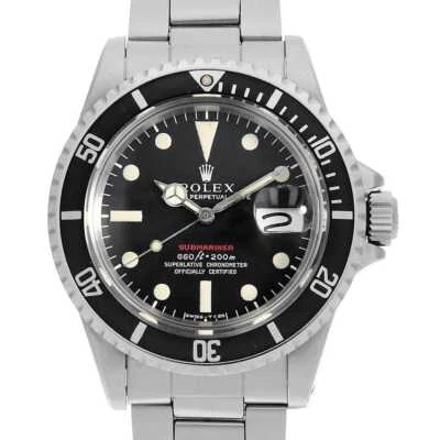 ROLEX SUBMARINER Date Red Sub 1680 black Mark 4 27 Number antique mens - Image 1 of 4
