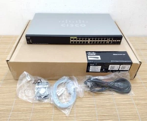 Cisco SG350-28P-K9-EU 24-Gigabit port Switch 180W PoE Layer 3 managed Used Box - Bild 1 von 1