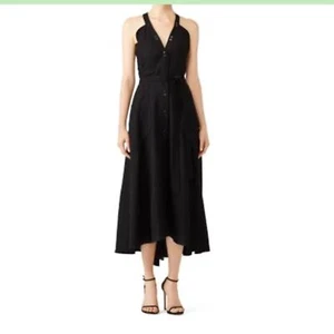 Nina Ricci Midikleid tiefer Rücken schwarz Größe 6 - Bild 1 von 9