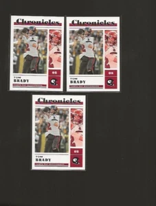 2022 PANINI CHRONICLES TOM BRADY #25 LOT OF 3 CARDS - Picture 1 of 1