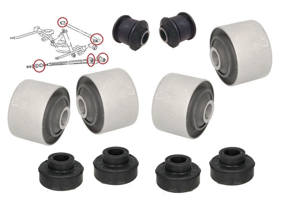 Rear Control Trailing Arm Bushings fits Mitsubishi Montero Pajero 3.0 1988-1990 - Image 1 of 1