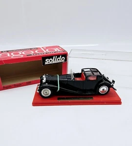 Solido Bugati Royale 1930 Black Model Car in Box with Case Italy - Picture 1 of 6