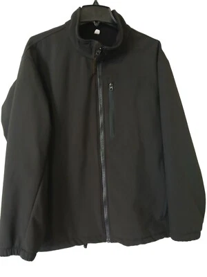 🌧️WaterShed Talla L Para Hombres NEGRA Cremallera Completa Cuello Soporte Bolsillo Chaqueta Softshell EE. UU. Foto 1 de 4