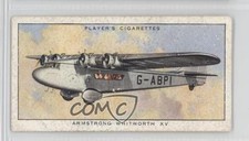 1935 Player's Aeroplanes (Civil) Tobacco Armstrong Worth XV #4 0b0