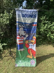Nashville sounds flag with metric measure with Vanderbilt & Sounds mascot - Picture 1 of 2