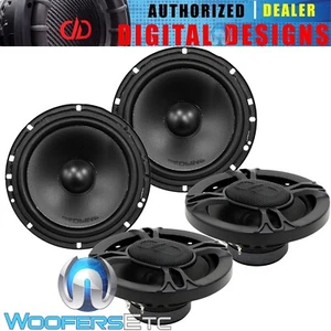 4 DD AUDIO RL-M 6.5" POLYPROPYLENE MIDRANGES 4-OHM CAR SPEAKERS & GRILLS NEW - Picture 1 of 6