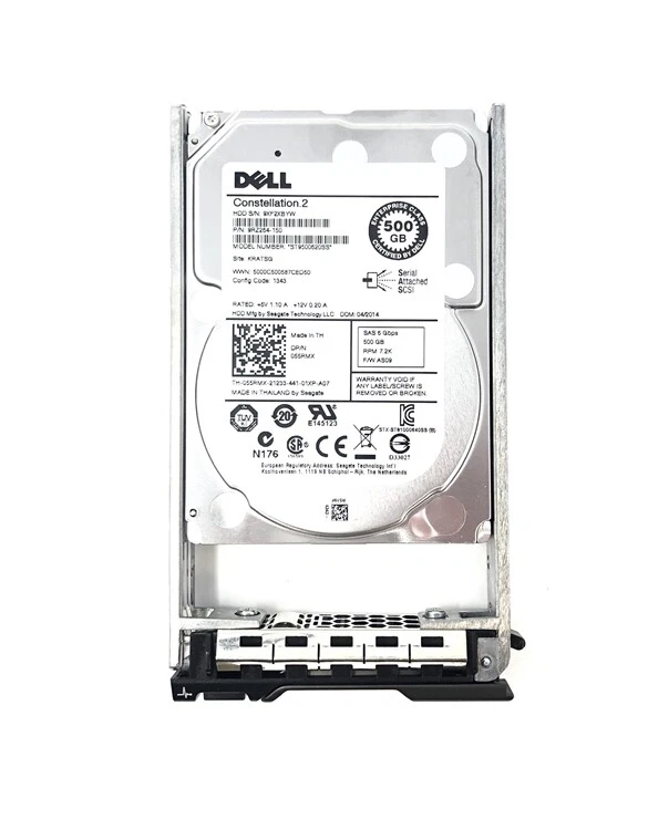 Dell 500GB Internal 7200RPM 2.5" (55RMX) HDD - Image 1 of 1