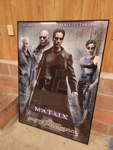 1999 - THE MATRIX FILMPLAKAT - 39” x 54” TOP massiv gerahmt seltene Größe - Bild 1 von 5